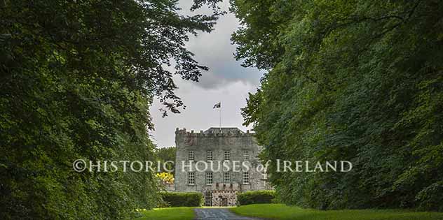 Huntington Castle, Clonegal, as seen from the 17th century lime avenue